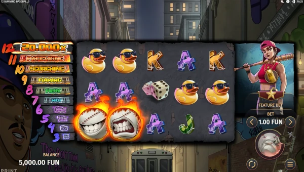 12 Burning Baseballs gameplay screenshot