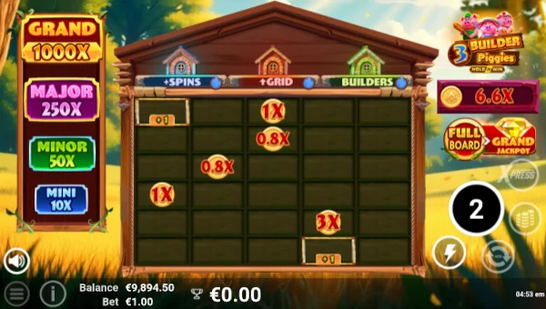 3 Builder Piggies bonus features
