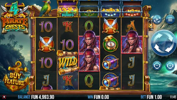 4 Pirate Chests gameplay screenshot