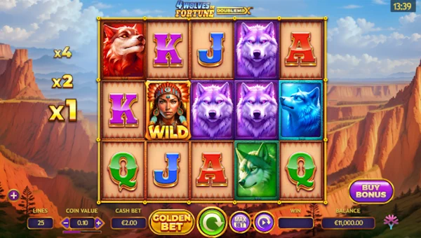 4 Wolves of Fortune DoubleMax gameplay screenshot