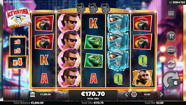 Ace Ventura Ultranudge bonus features