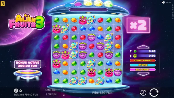 Alien Fruits 3 bonus features