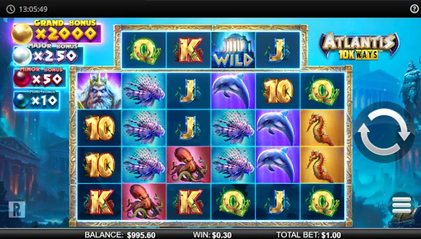 Atlantis 10K Ways gameplay screenshot