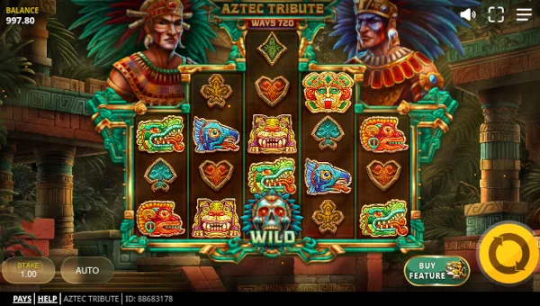 Aztec Tribute gameplay screenshot