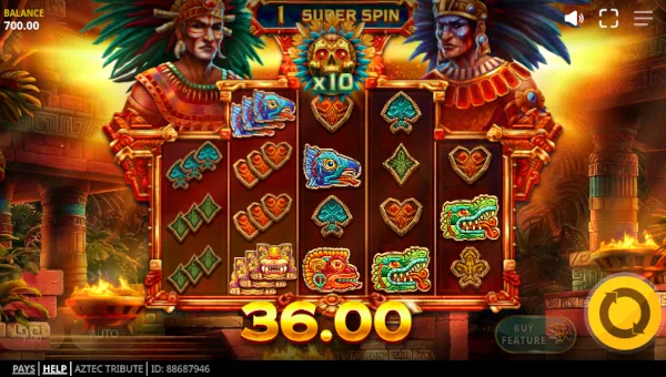 Aztec Tribute bonus features