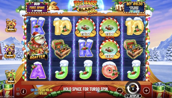 Big Bass Christmas Blast 1000 gameplay screenshot