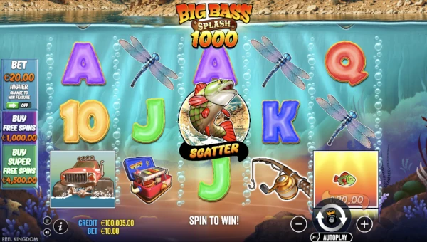 Big Bass Splash 1000 gameplay screenshot