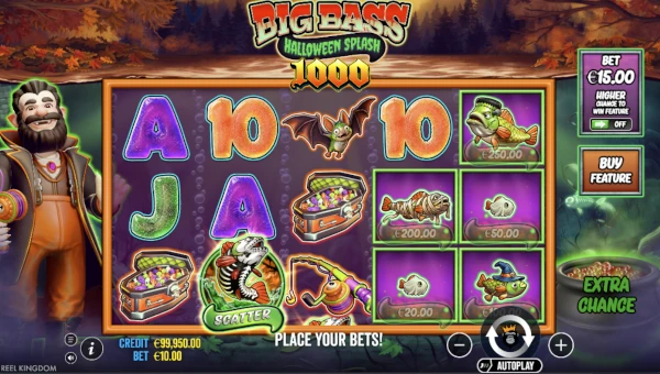 Big Bass Splash Halloween 1000 gameplay screenshot