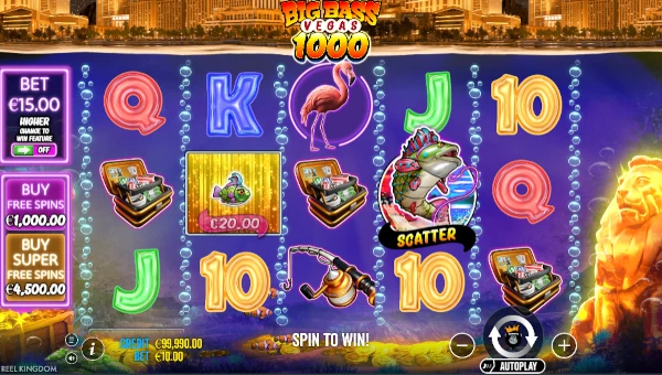 Big Bass Vegas 1000 gameplay screenshot