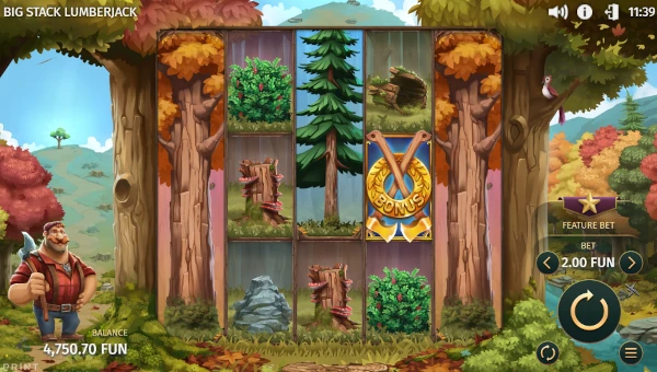 Big Stack Lumberjack gameplay screenshot