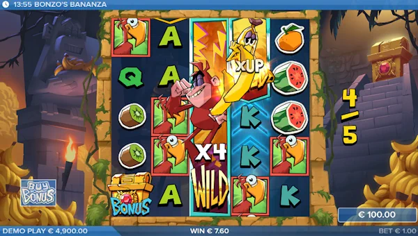 Bonzos Bananza bonus features