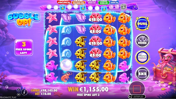 Bubble Up bonus features