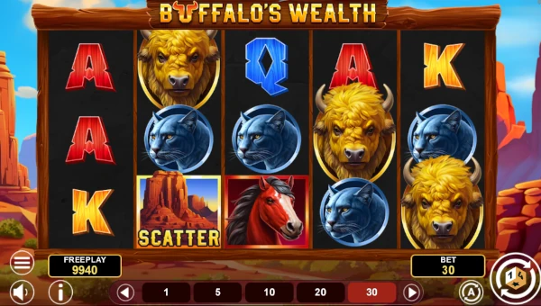 Buffalos Wealth gameplay screenshot