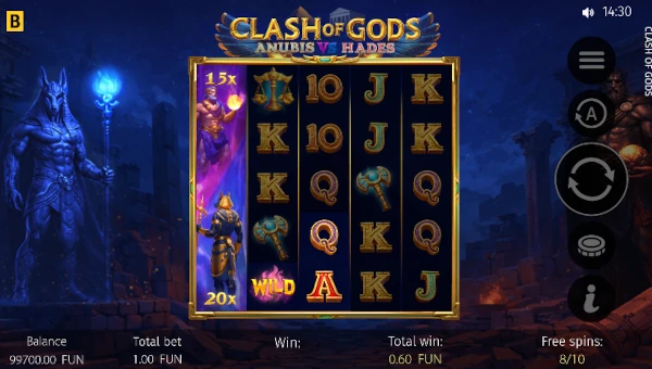 Clash of Gods Anubis vs Hades bonus features