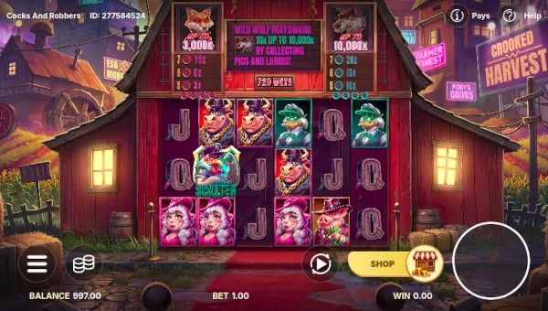 Cocks and Robbers gameplay screenshot