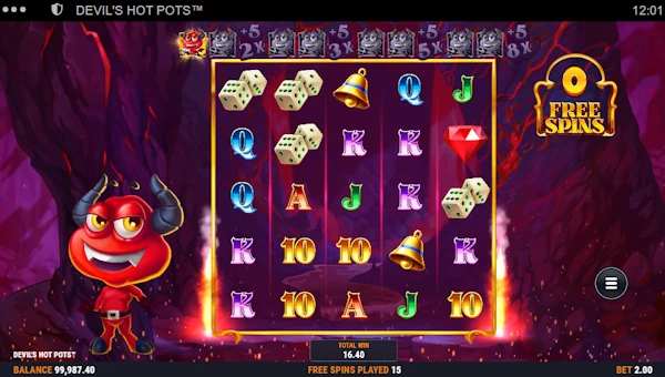 Devils Hot Pots bonus features