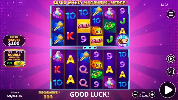 Disco Mania Megaways Merge gameplay screenshot