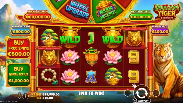 Dragon Tiger Fortunes gameplay screenshot
