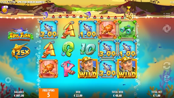 Epic Fish Marlin Madness bonus features