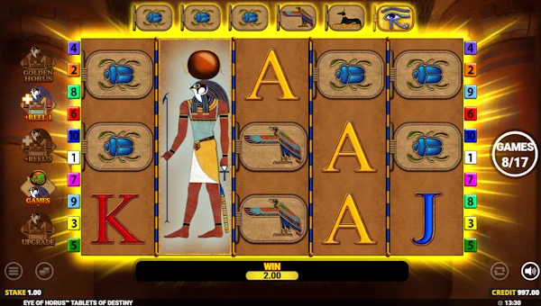 Eye of Horus Tablets of Destiny bonus features