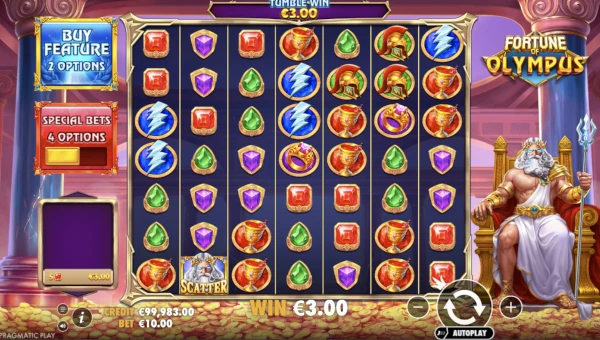 Fortune of Olympus gameplay screenshot