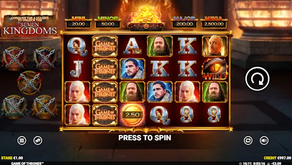 Game of Thrones gameplay screenshot
