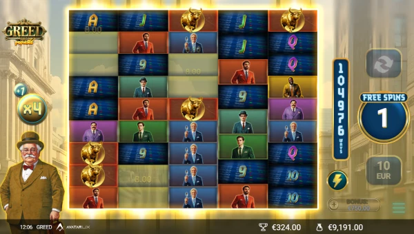 Greed bonus features