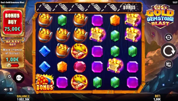 Guss Gold Gemstone Blast gameplay screenshot