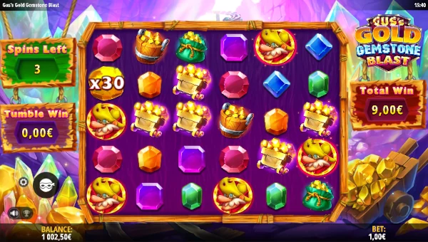Guss Gold Gemstone Blast bonus features