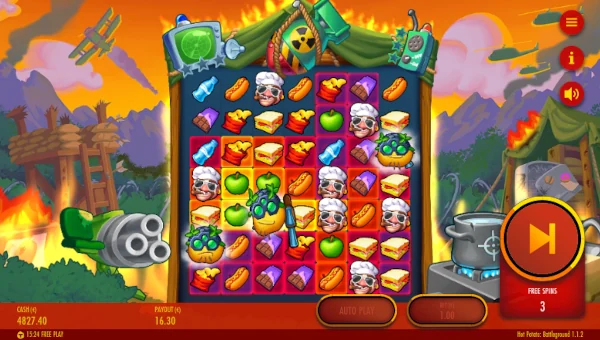 Hot Potato Battleground bonus features