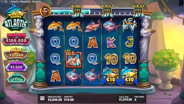 Marlin Masters Atlantis bonus features