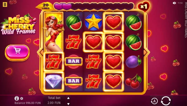 Miss Cherry Wild Frames gameplay screenshot