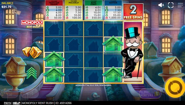 Monopoly Rent Rush bonus features