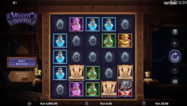 Mystic Spells gameplay screenshot