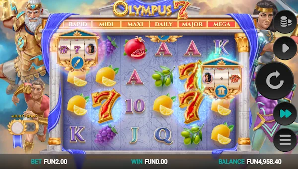 Olympus 7s Dream Drop gameplay screenshot