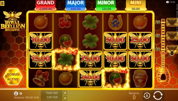 Royal Beellion bonus features