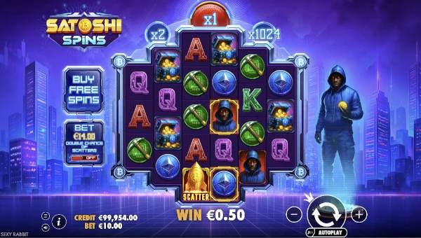 Satoshi Spins gameplay screenshot