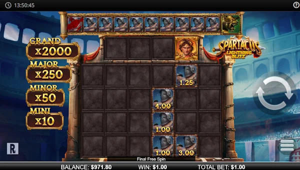 Spartacus Lightning Blitz bonus features