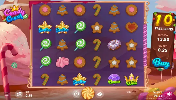 The Candy Crush gameplay screenshot