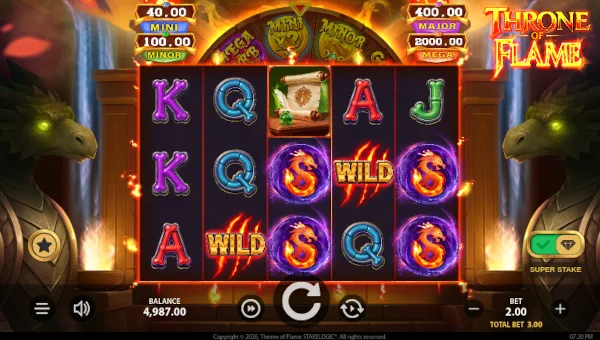 Throne of Flame gameplay screenshot