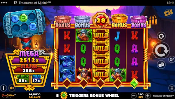 Treasures of Mjolnir gameplay screenshot