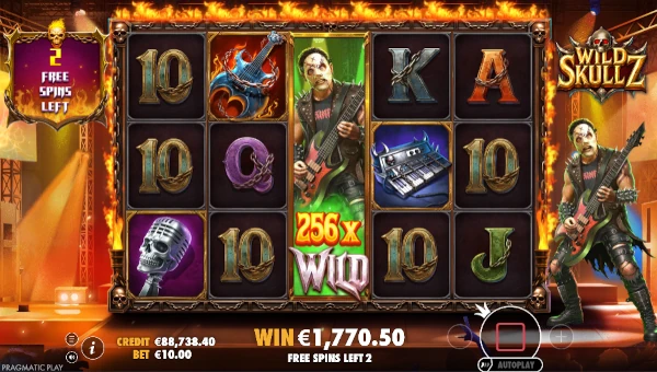 Wild Skullz bonus features