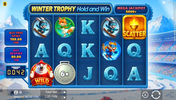 Winter Trophy Hold and Win gameplay screenshot