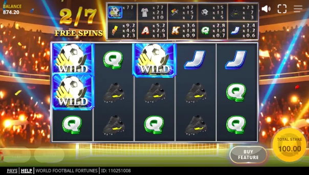 World Football Fortunes bonus features