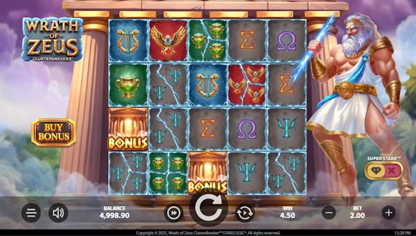 Wrath of Zeus Clusterbreaker gameplay screenshot