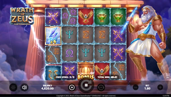 Wrath of Zeus Clusterbreaker bonus features